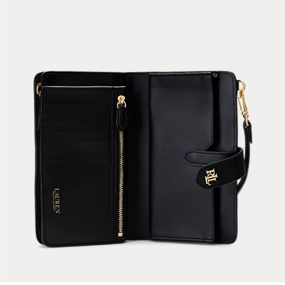 Ralph Lauren Print Crosshatch Leather Tech
Wristlet - Picture 3 of 9